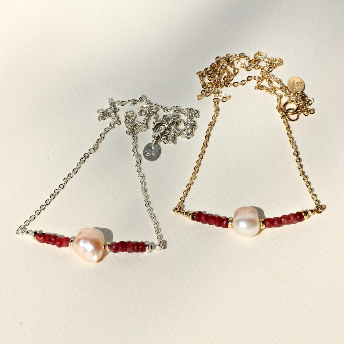 Pearl and Ruby  Necklace - Image 2